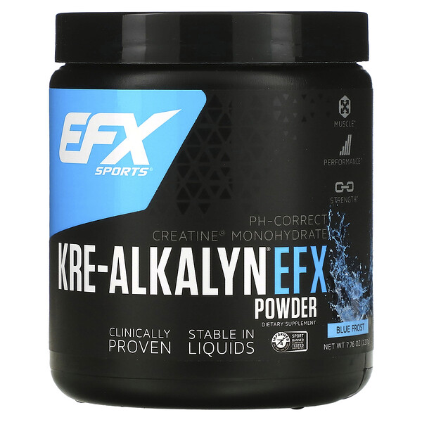 Kre-Alkalyn EFX Powder, Blue Frost, 7,76 унции (220 г) EFX Sports