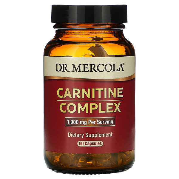 Карнитиновый комплекс, 500 мг, 60 капсул Dr. Mercola