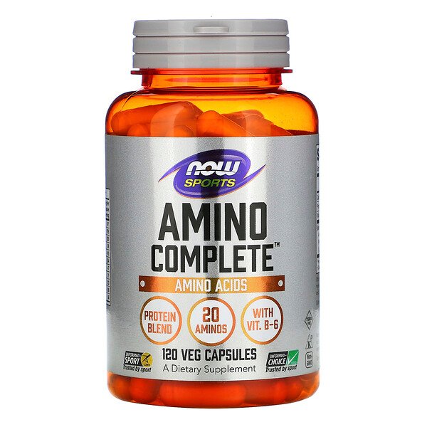 Amino Complete, Аминокислоты, 120 растительных капсул NOW Foods