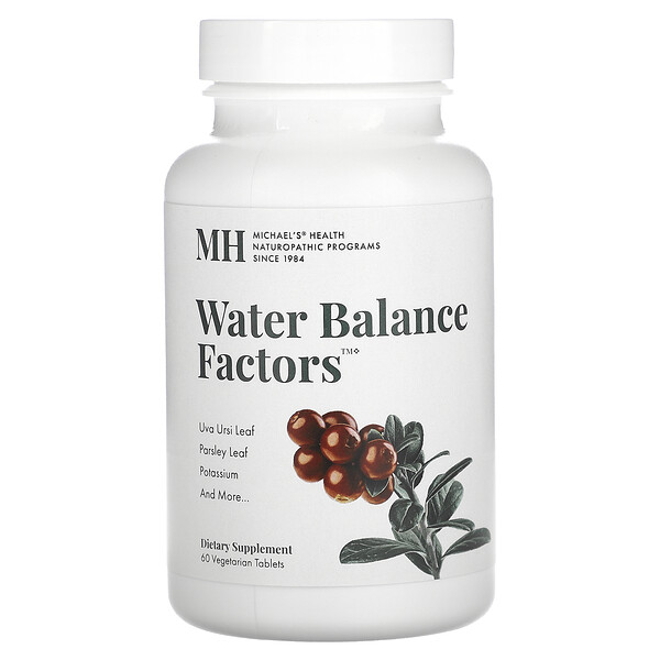 Water Balance Factors, 60 Vegetarian Tablets (Вегетарианские таблетки) Michael's Naturopathic