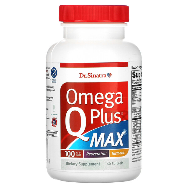 Omega Q Plus MAX, 60 мягких таблеток Dr. Sinatra