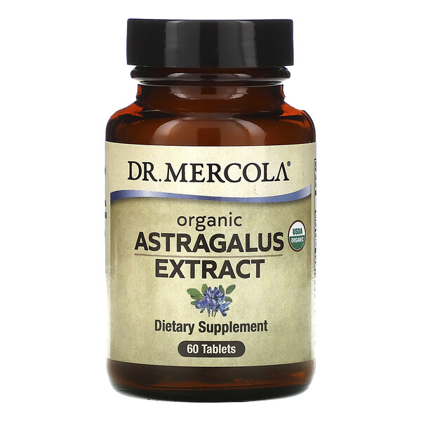Органический экстракт астрагала, 60 таблеток Dr. Mercola