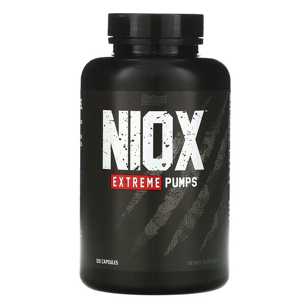 Niox, Экстремальные насосы, 120 капсул Nutrex Research