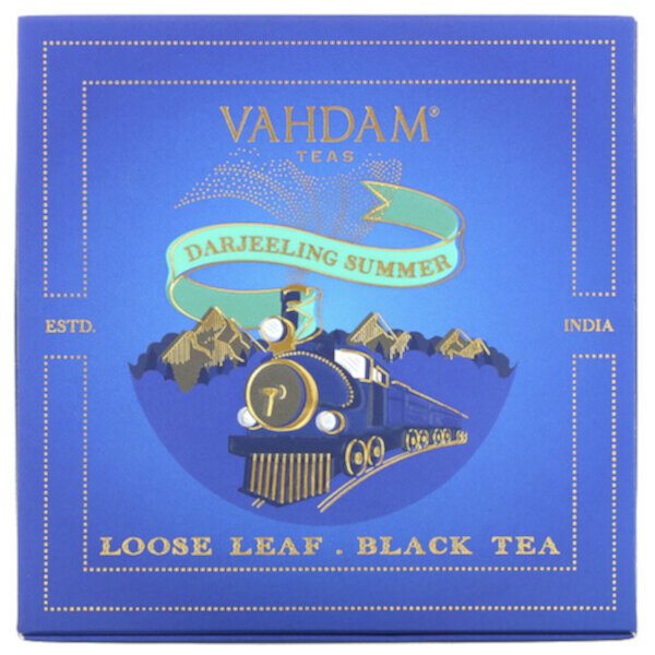 Листовой черный чай, Дарджилингский летний подарочный набор, 1 жестяная банка Vahdam Teas
