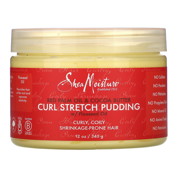 Curl Stretch Pudding, красное пальмовое масло и масло какао, 12 унций (340 г) SheaMoisture