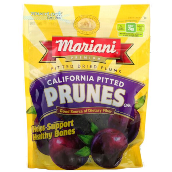 Калифорнийский чернослив премиум-класса без косточек, 7 унций (198 г) Mariani Dried Fruit