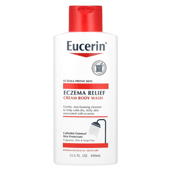 Крем-гель для душа, облегчение экземы, 13,5 жидких унций (400 мл) Eucerin