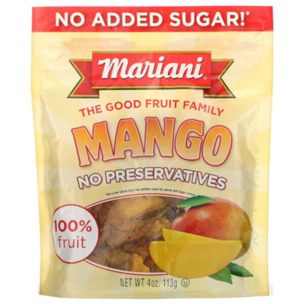 Манго, 4 унции (113 г) Mariani Dried Fruit