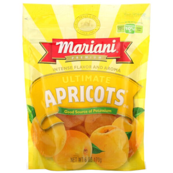 Premium, Ultimate Apricots, 6 унций (170 г) Mariani Dried Fruit