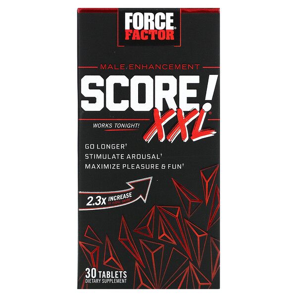 SCORE! XXL, Улучшение мужской силы, 30 таблеток - Force Factor Force Factor
