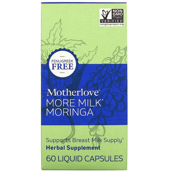 More Milk Moringa, 60 жидких капсул Motherlove