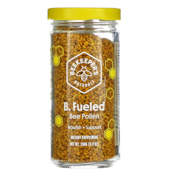 B. Fueled, Пчелиная пыльца, 5,2 унции (150 г) Beekeeper's Naturals