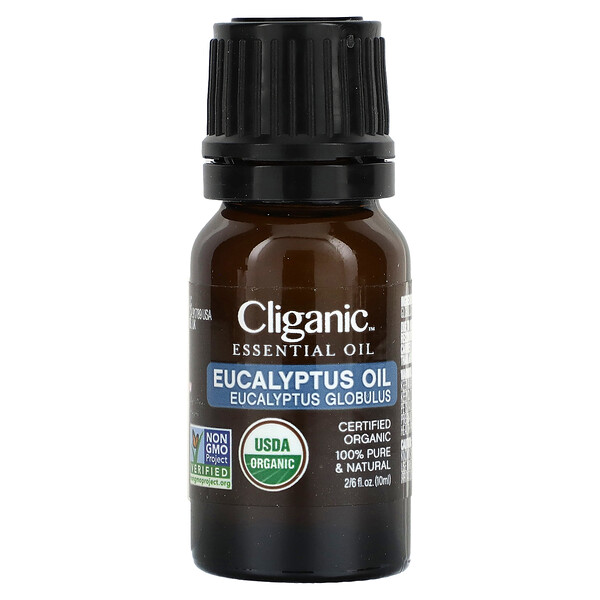 100% чистое эфирное масло эвкалипта, 0,33 жидких унции (10 мл) Cliganic