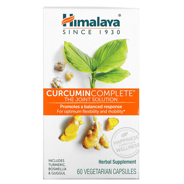 Curcumin Complete, Совместное решение, 60 вегетарианских капсул Himalaya