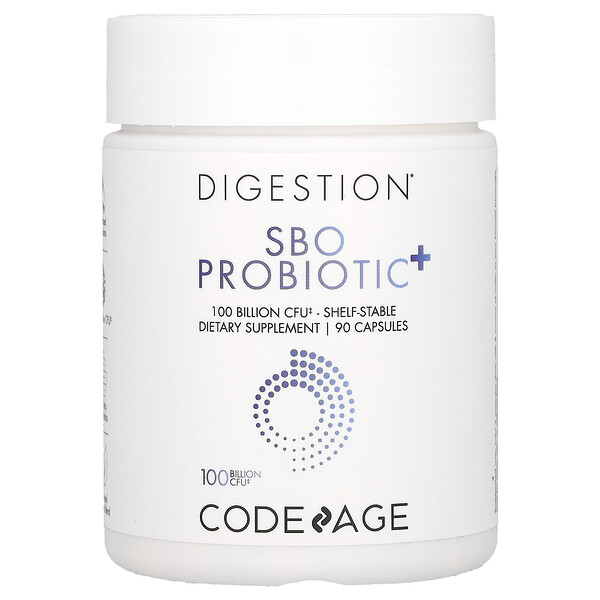 Digestion, SBO Probiotic+, 100 миллиардов КОЕ, 90 капсул Codeage