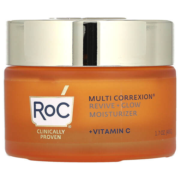 Multi Correxion, Revive + Glow, увлажняющий крем + витамин С, 1,7 унции (48 г) RoC