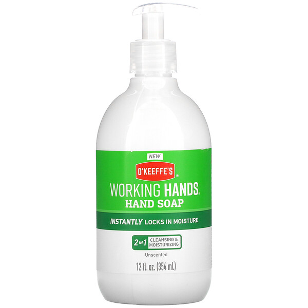 Working Hands, Мыло для рук, без запаха, 12 жидких унций (354 мл) O'Keeffe's