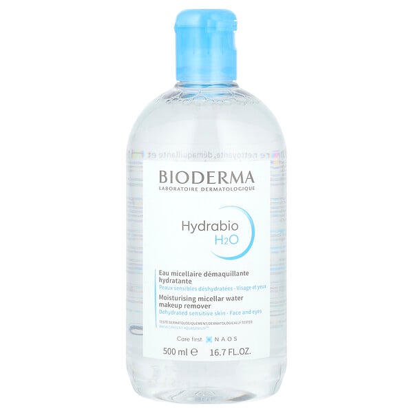 Hydrabio H2O, Увлажняющий мицеллярный раствор для снятия макияжа, 16,7 жидких унций (500 мл) Bioderma