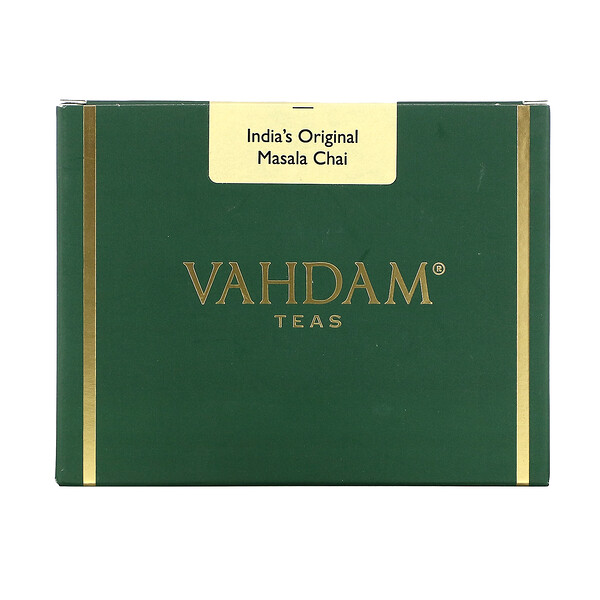 Индийский оригинальный масала-чай, 3,53 унции (100 г) Vahdam Teas