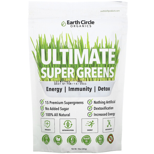 Ultimate Super Greens - 283 г - Earth Circle Organics Earth Circle Organics
