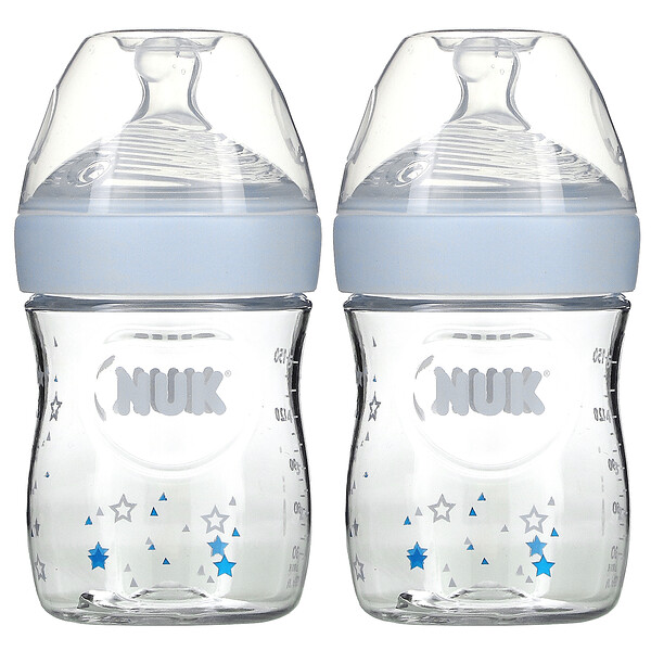  Simply Natural Bottles, 0+ месяцев, Slow, 2 флакона по 5 унций (150 мл) каждый NUK