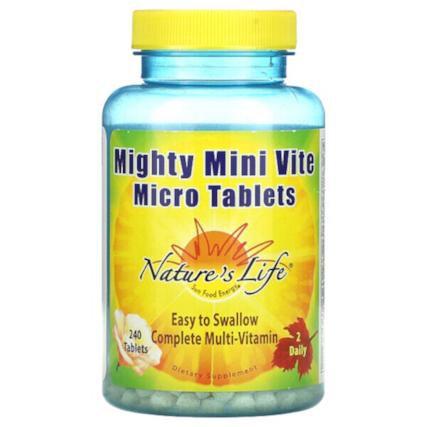 Mighty Mini Vite, 240 микротаблеток Nature's Life