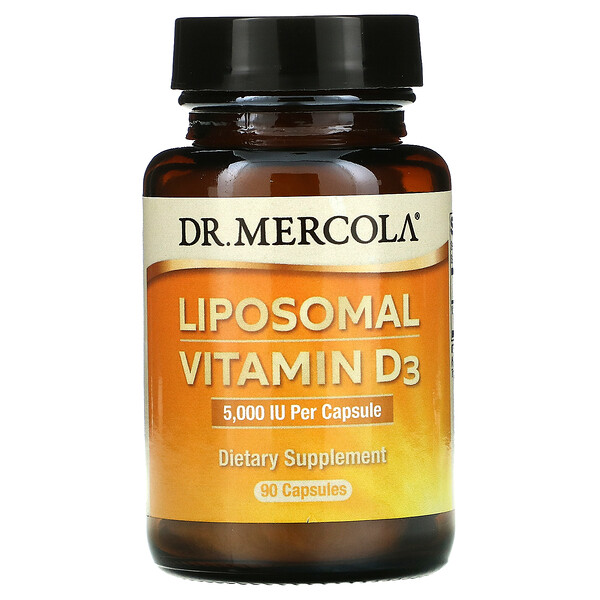 Липосомальный витамин D3, 5000 МЕ, 90 капсул Dr. Mercola
