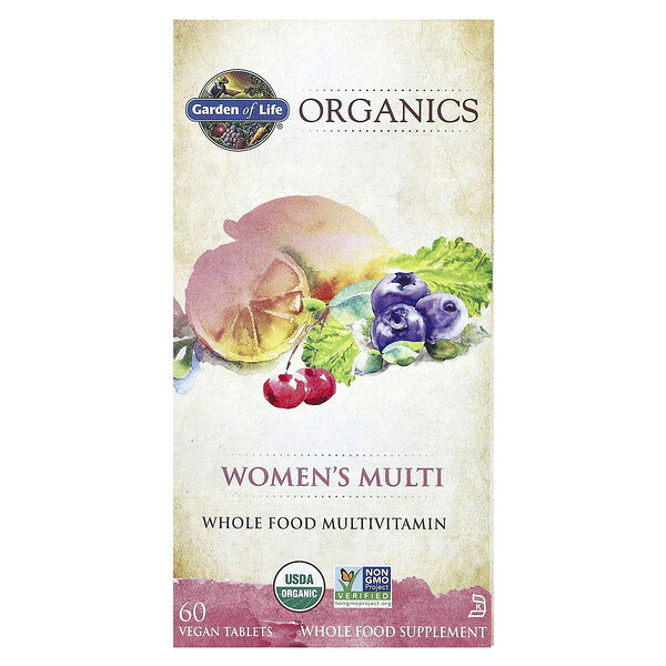 MyKind Organics, Мультивитамины для женщин, 60 веганских таблеток Garden of Life