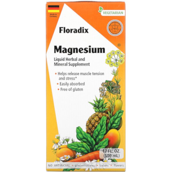 Floradix, Magnesium, 17 fl oz (Жидкие унции) (500 ml) Gaia Herbs