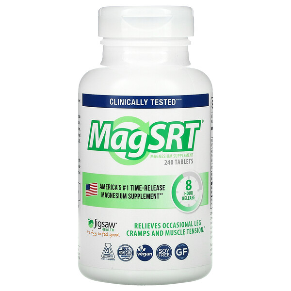 MagSRT, Магний пролонгированного действия, 240 таблеток Jigsaw Health