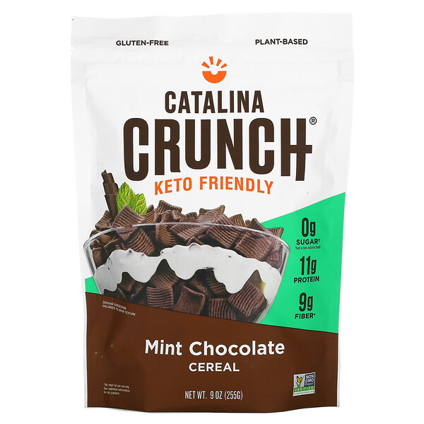 Keto Friendly Cereal, Мятный шоколад, 9 унций (255 г) Catalina Crunch