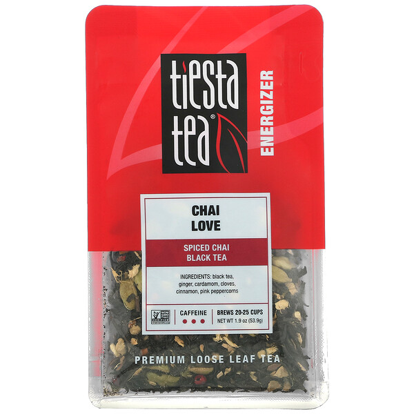 Листовой чай премиум-класса, Chai Love, 1,9 унции (53,9 г) Tiesta Tea Company