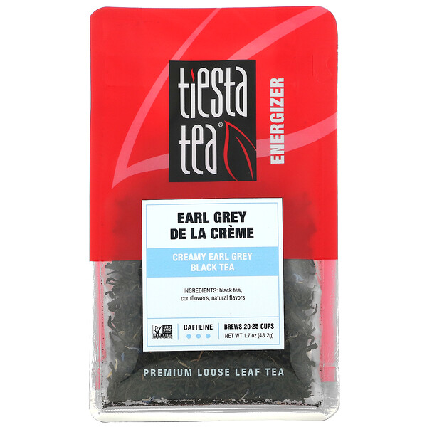 Рассыпной чай премиум-класса, сливочный Эрл Грей, черный чай, 1,7 унции (48,2 г) Tiesta Tea Company