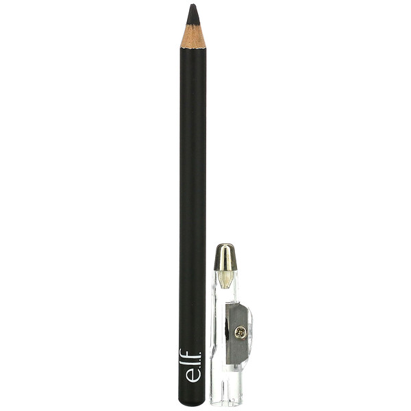 Атласный карандаш для глаз, черный, 0,03 унции (0,85 г) E.l.f.