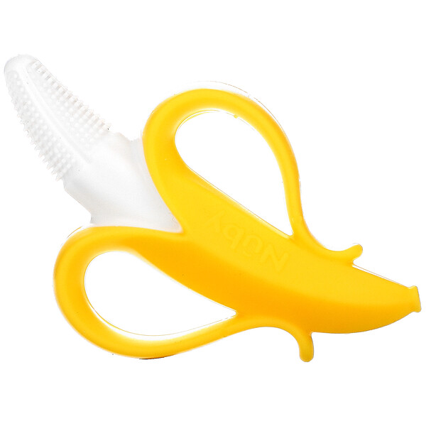 NanaNubs Банановая массажная зубная щетка, от 3 месяцев, 1 шт. NUBY