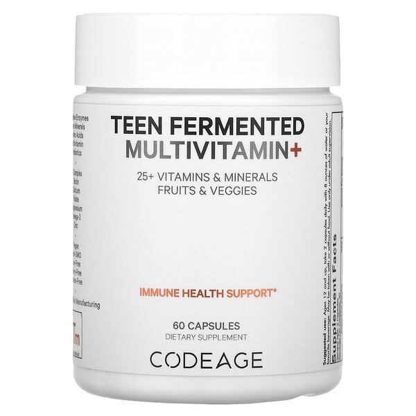 Ферментированные мультивитамины для подростков, 60 капсул Codeage