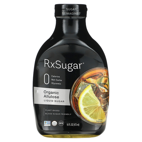 Органический жидкий сахар Allulose, 16 жидких унций (473 мл) RxSugar