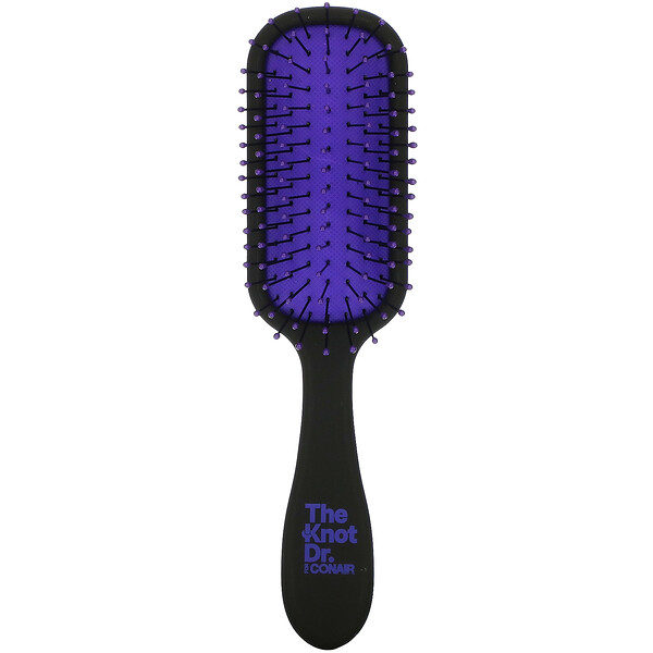 The Knot Dr., Pro Mini Wet & Dry Detangler, фиолетовый, набор из 2 предметов Conair