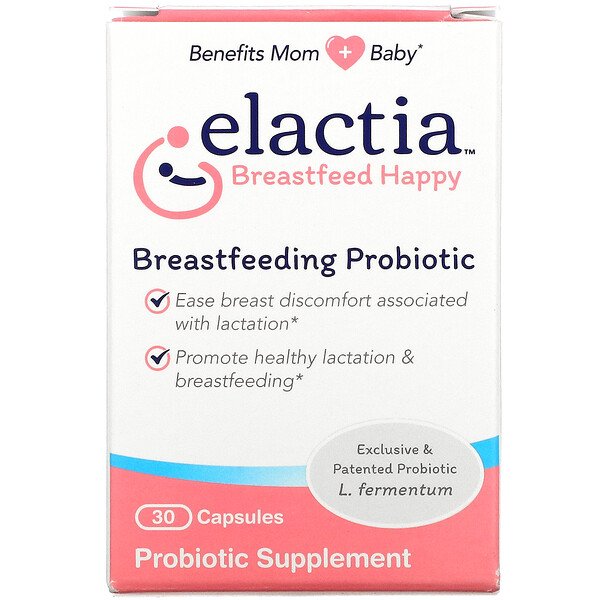 Пробиотик для грудного вскармливания, 30 капсул Elactia