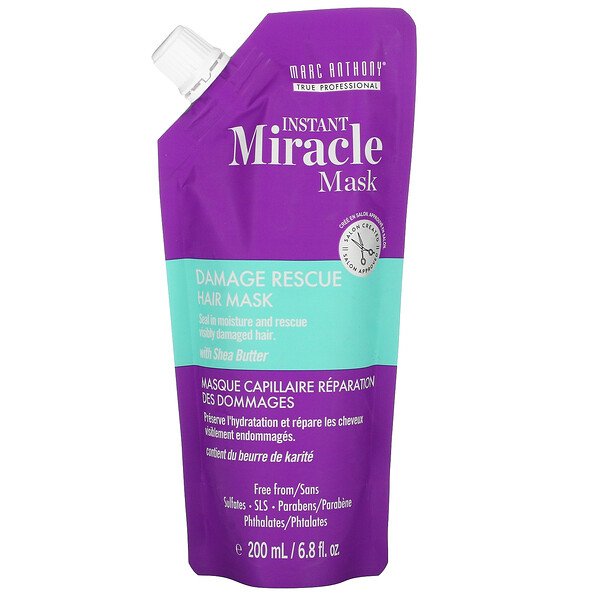 Instant Miracle Mask, Маска для восстановления поврежденных волос, 6,8 жидких унций (200 мл) Marc Anthony