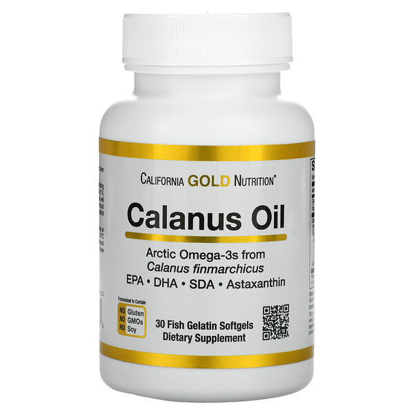 Масло калануса, 500 мг, 30 мягких желатиновых капсул из рыбьего желатина California Gold Nutrition