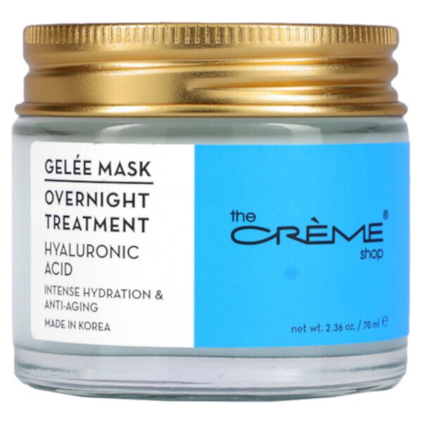 Gelee Beauty Mask, Ночной уход, гиалуроновая кислота, 2,36 унции (70 мл) The Creme Shop