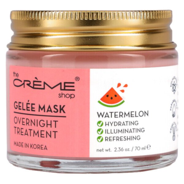 Gelee Beauty Mask, Ночной уход, арбуз, 2,36 унции (70 мл) The Creme Shop
