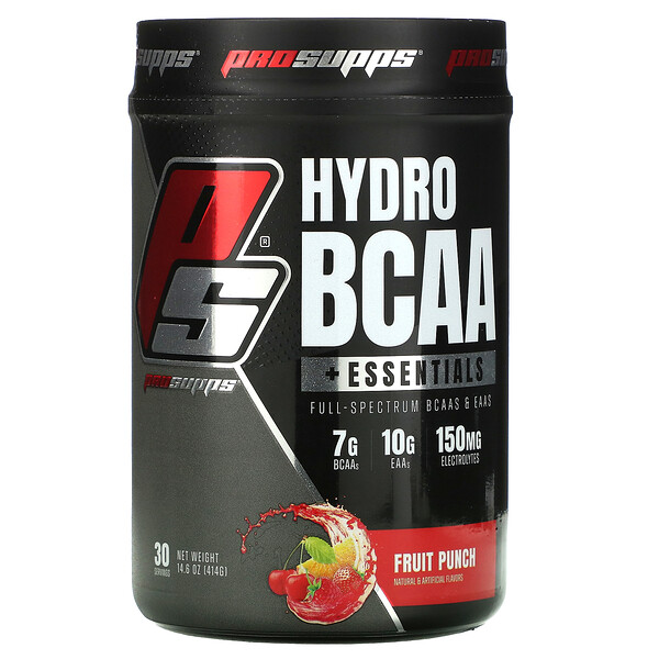 Hydro BCAA +Essentials, фруктовый пунш, 14,6 унции (414 г) ProSupps