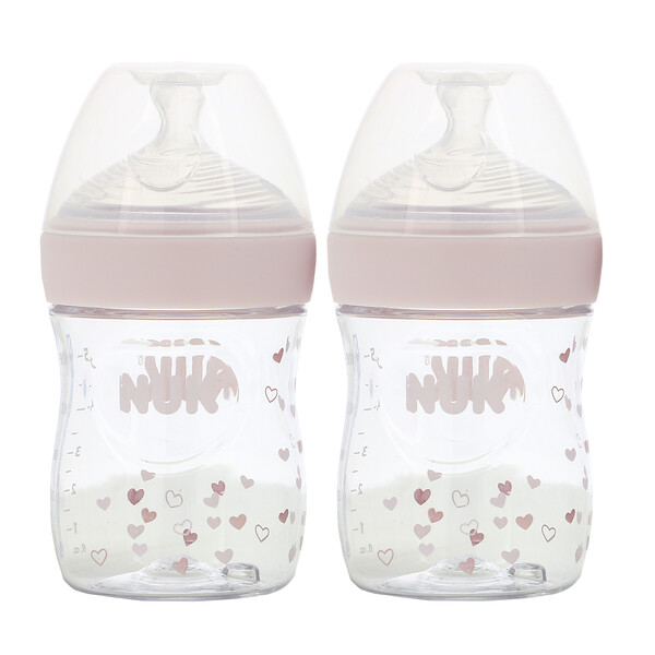 Simply Natural, Бутылочки, от 0 месяцев, медленно, 2 упаковки по 5 унций (150 мл) каждая NUK