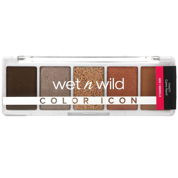 Color Icon, 5-Pan Shadow Palette, Camo-flaunt, 0,21 унции (6 г) Wet n Wild