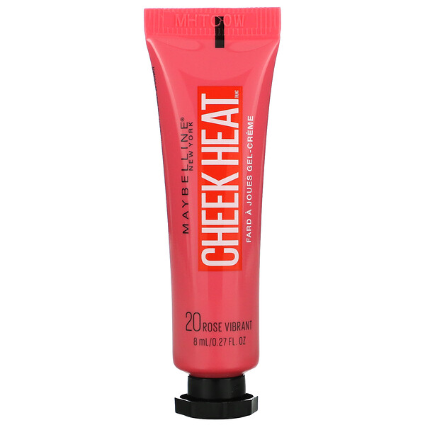 Cheek Heat, Gel-Cream Blush, Rose Flush, 0,27 ж. унц. (8 мл) MAYBELLINE