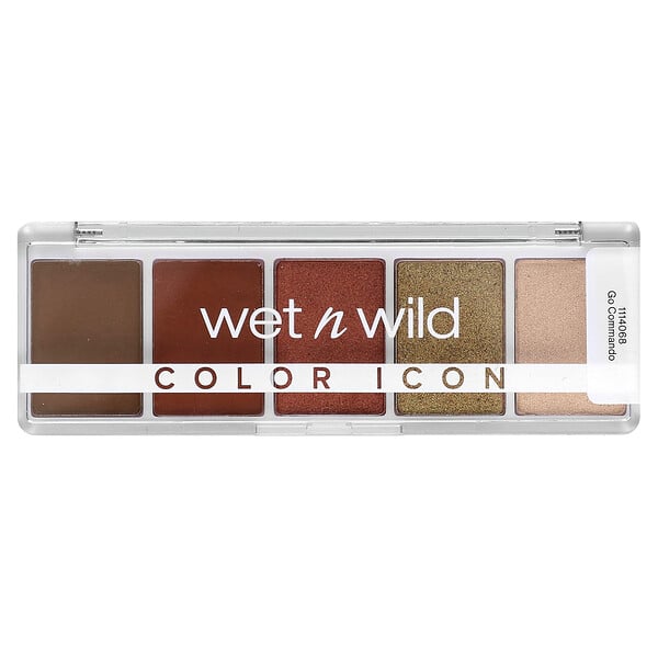 Color Icon, 5-Pan Shadow Palette, Go-Commando, 0,21 унции (6 г) Wet n Wild