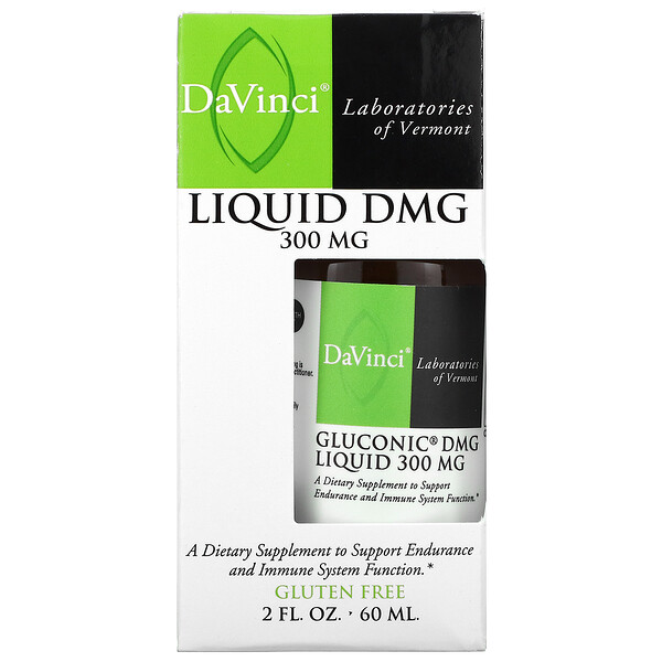 Gluconic DMG Liquid, 300 мг, 2 жидких унции (60 мл) DaVinci