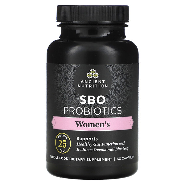 Пробиотики SBO для женщин, 25 миллиардов КОЕ, 60 капсул Ancient Nutrition